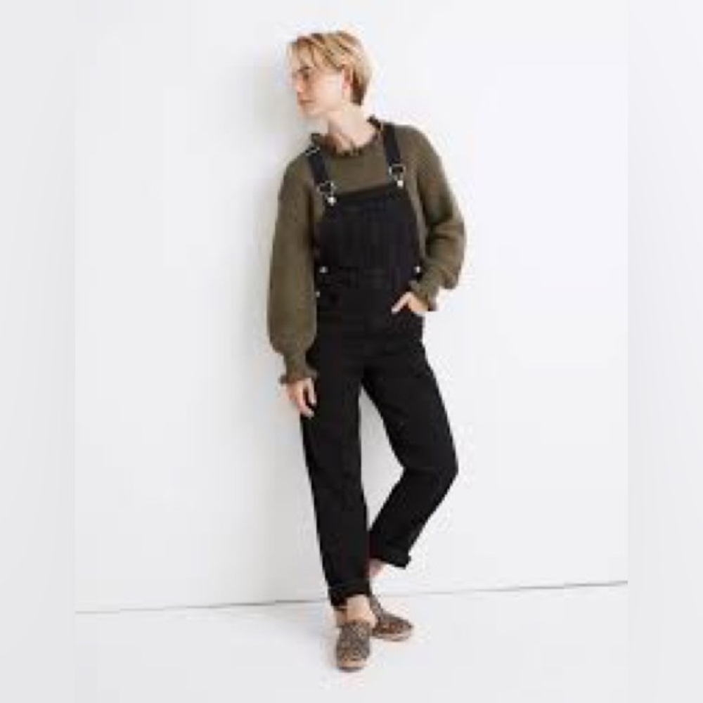 MADEWELL Straight Leg Overalls size large in lunar wash